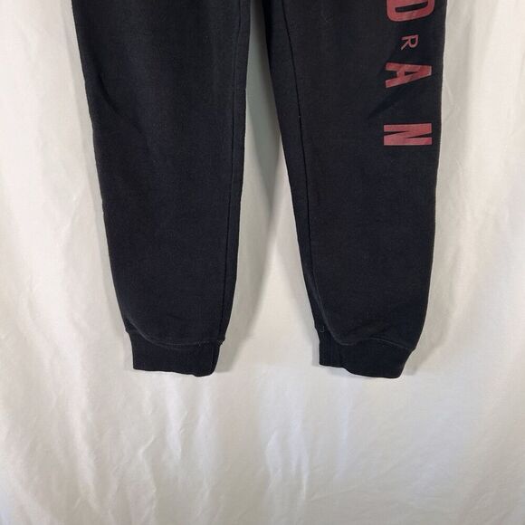 Air Jordan Sweat Pants Boys Large Black Pull On Pockets Graphic Print - Picture 3 of 9